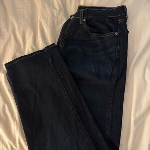 505 Levi's Men's Dark Blue Straight Jeans